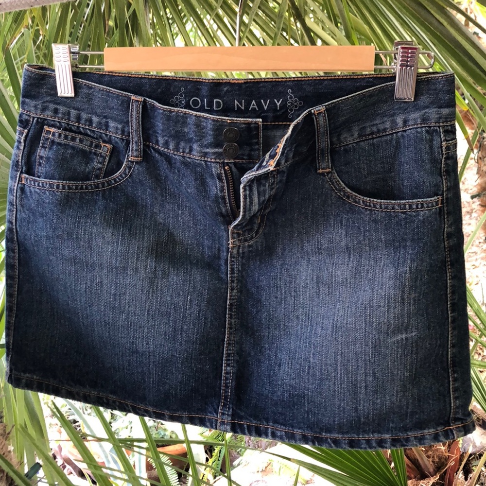 Denim micro mini!